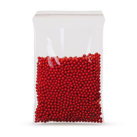 Sacchetti adesivi in LDPE con patta smussata senza foro di aerazione 50 - 70 mµ