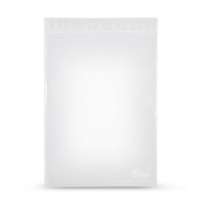 Sacchetti con chiusura a pressione in PE-L senza striscia di etichettatura, 90 m, 50 riciclati, base